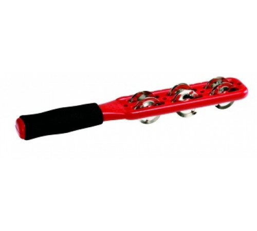 MEINL JG1R PROFESSIONAL SERIES JINGLE STICK STEEL джингл-стик красный, 6 пар стальных бубенцов