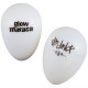 DUNLOP 9110 Glow Maracas Display Jar маракас-яйцо белый, пластиковая банка 36 шт