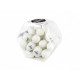 DUNLOP 9110 Glow Maracas Display Jar маракас-яйцо белый, пластиковая банка 36 шт