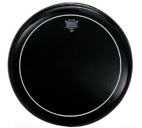 REMO ES-1620-PS Bass, Pinstripe, Ebony, 20'' пластик