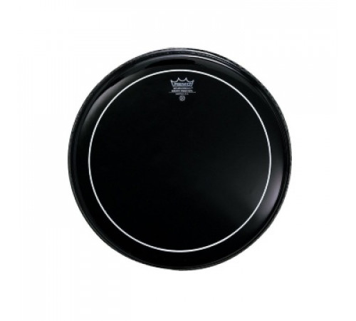 REMO ES-1622-PS Bass, Pinstripe, Ebony, 22'' пластик