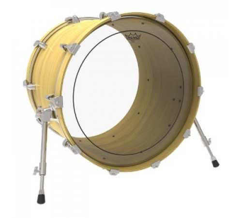 REMO PS-1324-00 Bass, Pinstripe, Clear, 24'' пластик