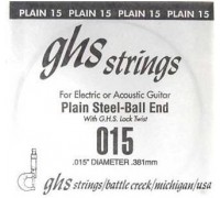 GHS 015 - Струна одиночная для акустической и электрогитары