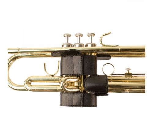 Protec Trumpet 6-Point Leather Valve Guard L226SP Защитная накладка на помпы трубы с 6-ти точечной защитой, натуральная кожа, чёрный 