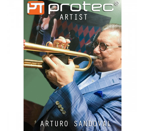 Protec Trumpet 6-Point Leather Valve Guard L226SP Защитная накладка на помпы трубы с 6-ти точечной защитой, натуральная кожа, чёрный 