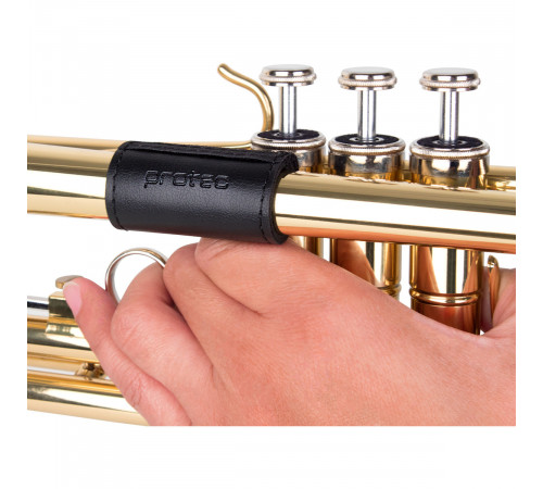 ProTec Trumpet Padded Leather Finger Saver L225  Кожаная накладка для защиты мундштучной трубки трубы