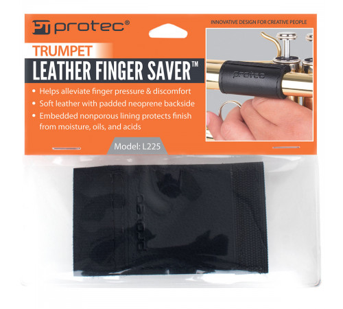 ProTec Trumpet Padded Leather Finger Saver L225  Кожаная накладка для защиты мундштучной трубки трубы