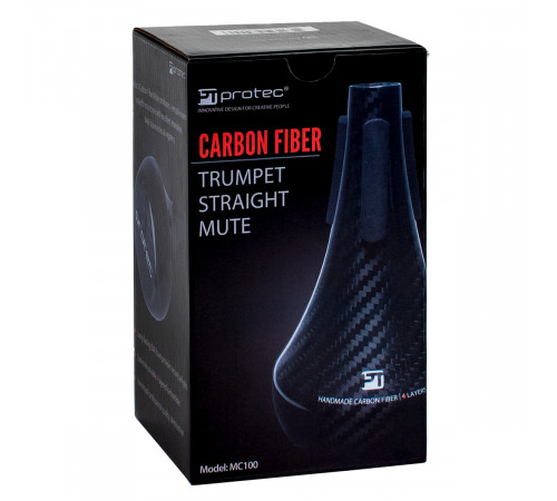 Protec Carbon Fiber Trumpet Straight Mute MC100 Карбоновая сурдина для трубы