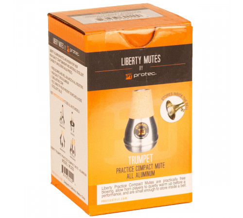 Protec Liberty Practice Compact Trumpet Mute ML203 Алюминиевая сурдина для домашних занятий на трубе