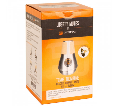 Protec ML204 Tenor Trombone Compact Aluminum Practice Mute Алюминиевая сурдина для домашних занятий на тенор тромбоне