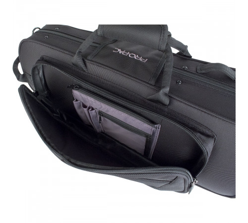 Protec Trumpet Contoured PRO PAC Case, Black, Model PB301CT Кейс для трубы противоударный, жесткий, с большим внешним карманом, чёрный