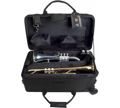 Protec PB301VAX TRUMPET / AUXILIARY COMBO PRO PAC CASE Жесткий противоударный кейс для трубы и флюгельгорна на колесах 