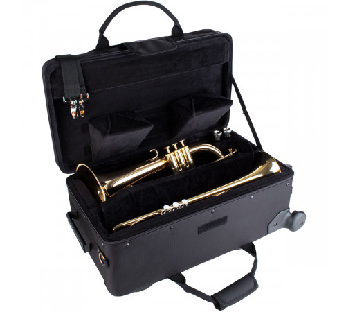 Protec PB301VAX TRUMPET / AUXILIARY COMBO PRO PAC CASE Жесткий противоударный кейс для трубы и флюгельгорна на колесах 