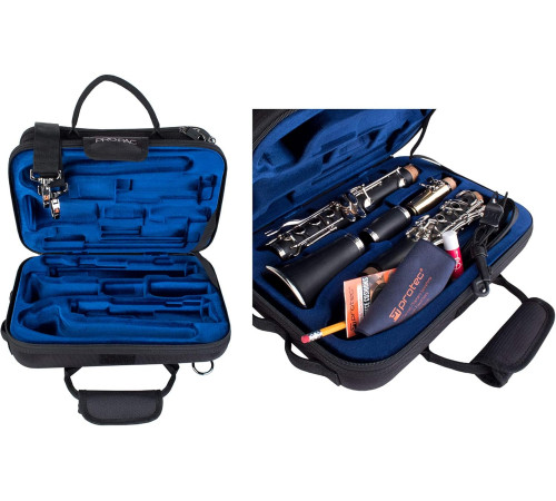 Protec PB307 BB CLARINET SLIMLINE PRO PAC CASE Противоударный кейс для кларнета с большим карманом для нот и аксессуаров