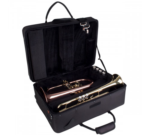Protec Trumpet / Flugel Combination PRO PAC Case, Model PB301F Жесткий противоударный кейс для трубы и флюгельгорна 