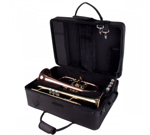 Protec Trumpet / Flugel Combination PRO PAC Case, Model PB301F Жесткий противоударный кейс для трубы и флюгельгорна 