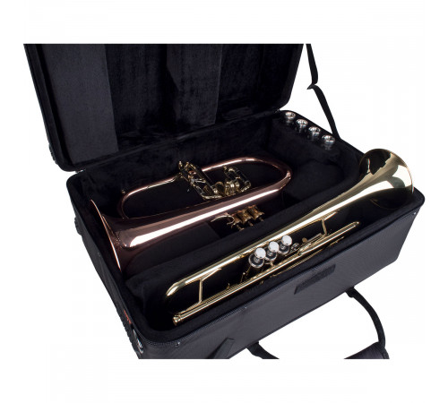 Protec Trumpet / Flugel Combination PRO PAC Case, Model PB301F Жесткий противоударный кейс для трубы и флюгельгорна 