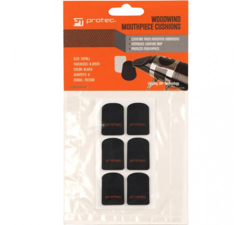 Наклейки для мундштуков маленькие, 8 мм, Protec MCS8B SMALL MOUTHPIECE CUSHIONS, .8MM
