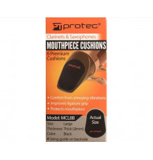 Наклейки для мундштуков  большие ,8 мм, Protec MCL8B LARGE MOUTHPIECE CUSHIONS, .8MM, QTY 6
