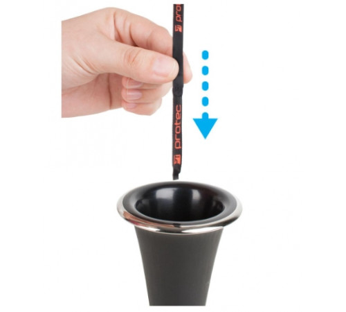 Protec A125 BB AND A CLARINET 3-IN-1 MICROFIBER SWAB (JOINTS, BARREL, MOUTHPIECE)  Профессиональная салфетка для протирки кларнетов Bb и A