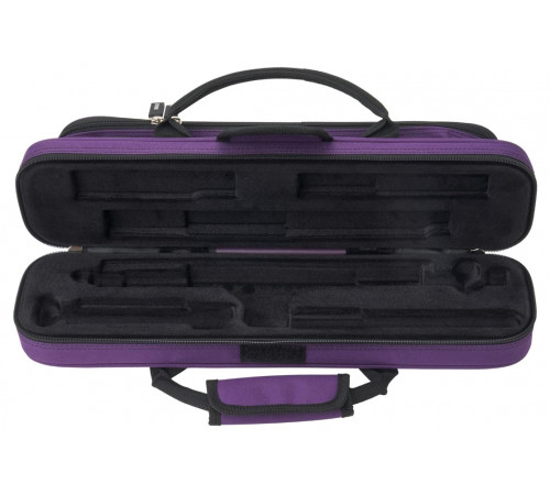 Protec Flute (B or C Foot) MAX Case - Purple, Model MX308PR  Кейс для флейты с коленом B или C, цвет фиолетовый 