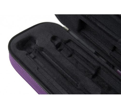 Protec Flute (B or C Foot) MAX Case - Purple, Model MX308PR  Кейс для флейты с коленом B или C, цвет фиолетовый 