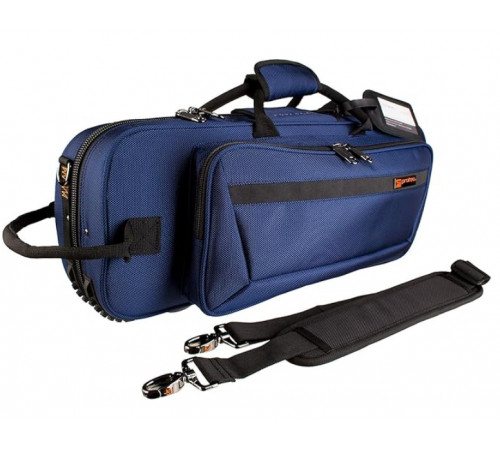 Protec Trumpet Contoured PRO PAC Case, blue Model PB301CTBX Кейс для трубы противоударный, жесткий, с большим внешним карманом, цвет синий 