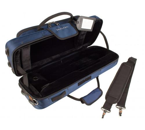 Protec Trumpet Contoured PRO PAC Case, blue Model PB301CTBX Кейс для трубы противоударный, жесткий, с большим внешним карманом, цвет синий 