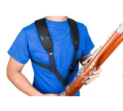 Protec A317 Ремень-сбруя для фагота с открытым металлическим крючком Protec A317 BASSOON DELUXE PADDED HARNESS W/ OPEN METAL HOOK