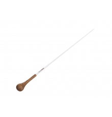 ROHEMA Baton "Achat" дирижёрская палочка, 36 см, карбон с белым лаковым покрытием, ручка из чёрного рогового дерева 618167