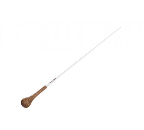 ROHEMA Baton "Achat" дирижёрская палочка, 36 см, карбон с белым лаковым покрытием, ручка из чёрного рогового дерева 618167