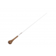 ROHEMA Baton "Achat" дирижёрская палочка, 36 см, карбон с белым лаковым покрытием, ручка из чёрного рогового дерева 618167