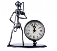 "GEWA Sculpture Clock Trombone Сувенирные часы Тромбонист"