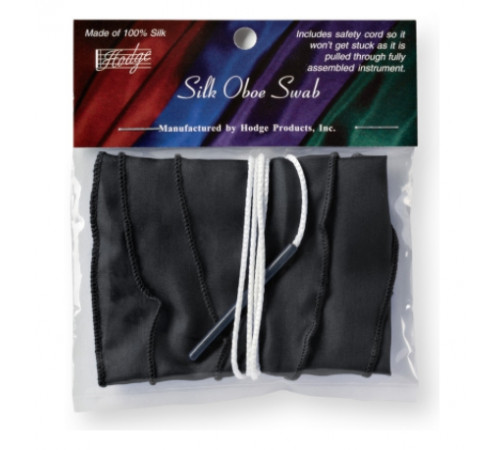 "Hodge Silk Oboe Swab (HSOS) Салфетка для протирки гобоя  шелк, со шнурком с грузиком "