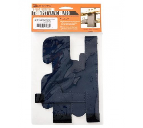 Protec Trumpet 6-Point Vegan Leather Valve Guard (NAVY BLUE) VL226SPNB  Защитная накладка на помпы трубы с 6-ти точечной защитой, искусственная кожа, тёмно-синий