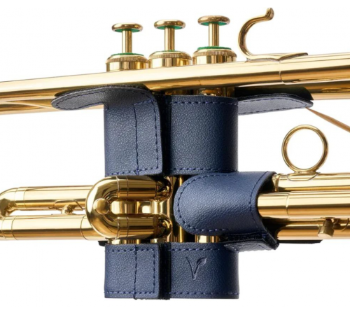 Protec Trumpet 6-Point Vegan Leather Valve Guard (NAVY BLUE) VL226SPNB  Защитная накладка на помпы трубы с 6-ти точечной защитой, искусственная кожа, тёмно-синий