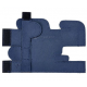 Protec Trumpet 6-Point Vegan Leather Valve Guard (NAVY BLUE) VL226SPNB  Защитная накладка на помпы трубы с 6-ти точечной защитой, искусственная кожа, тёмно-синий