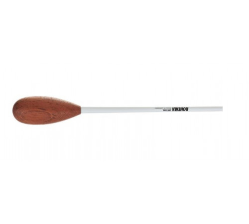 ROHEMA Baton "Smetana" дирижёрская палочка 37 см, белое стекловолокно, деревянная ручка