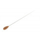 GEWA BATON 912516 дирижёрская палочка 38 см, белое стекловолокно, пробковая ручка