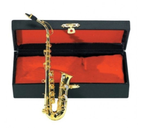 GEWA Miniature Instrument Alt-Saxophone сувенир альт-саксофон, латунь, 15 см, с футляром