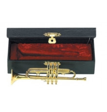 GEWA Miniature Instrument Trumpet сувенир труба, латунь, 15 см, с футляром