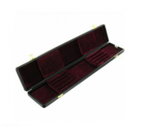 TAKT Hard Case for 4 Batons Leather 270635 Кейс для 4 дирижёрских палочек до 38 см, чёрная кожа, красный бархат