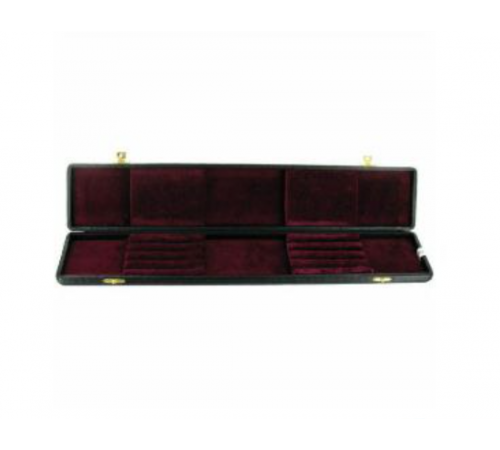 TAKT Hard Case for 4 Batons Leather 270635 Кейс для 4 дирижёрских палочек до 38 см, чёрная кожа, красный бархат