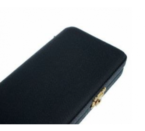 TAKT Hard Case for 4 Batons Cotton 447630 Кейс для 4 дирижёрских палочек до 38 см, чёрная хлопковая ткань, красный бархат