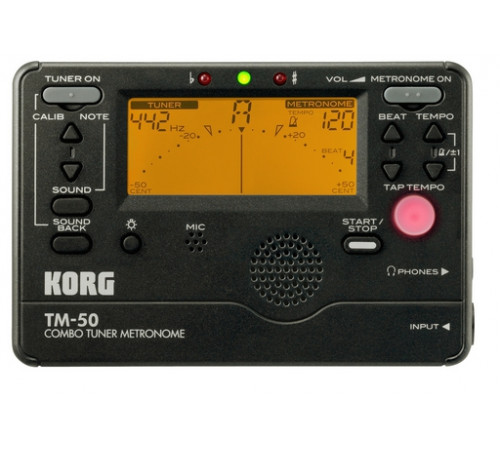 "Korg TM-50BK Тюнер-метроном хроматический"