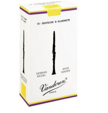 "Vandoren CR-1625 (№ 2-1/2) Трости для кларнета с немецкой системой Bb, серия WHITE MASTER"