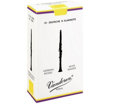 "Vandoren CR-162 (№ 2) Трости для кларнета с немецкой системой Bb, серия WHITE MASTER"