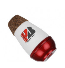 "HUMES&BERG SKU 234 Stonelined Snub Nose Red/White Aluminum Practice Trumpet Mute"