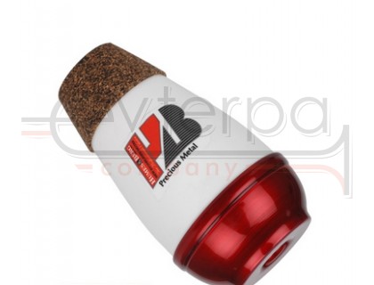 "HUMES&BERG SKU 234 Stonelined Snub Nose Red/White Aluminum Practice Trumpet Mute"