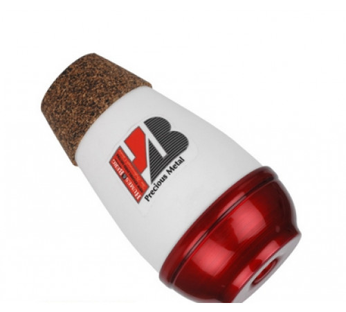 "HUMES&BERG SKU 234 Stonelined Snub Nose Red/White Aluminum Practice Trumpet Mute"